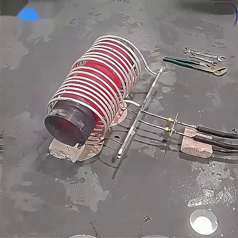 中頻感應(yīng)加熱設(shè)備對(duì)直徑180mm、長(zhǎng)度300mm的鋼管進(jìn)行加熱測(cè)試